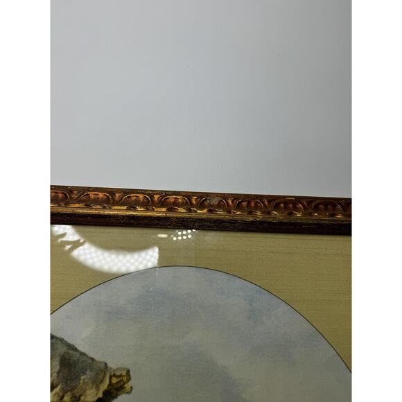 Set of Two Antique Lithograph framed and matted Oval Roman style columns - Picture 6 of 10